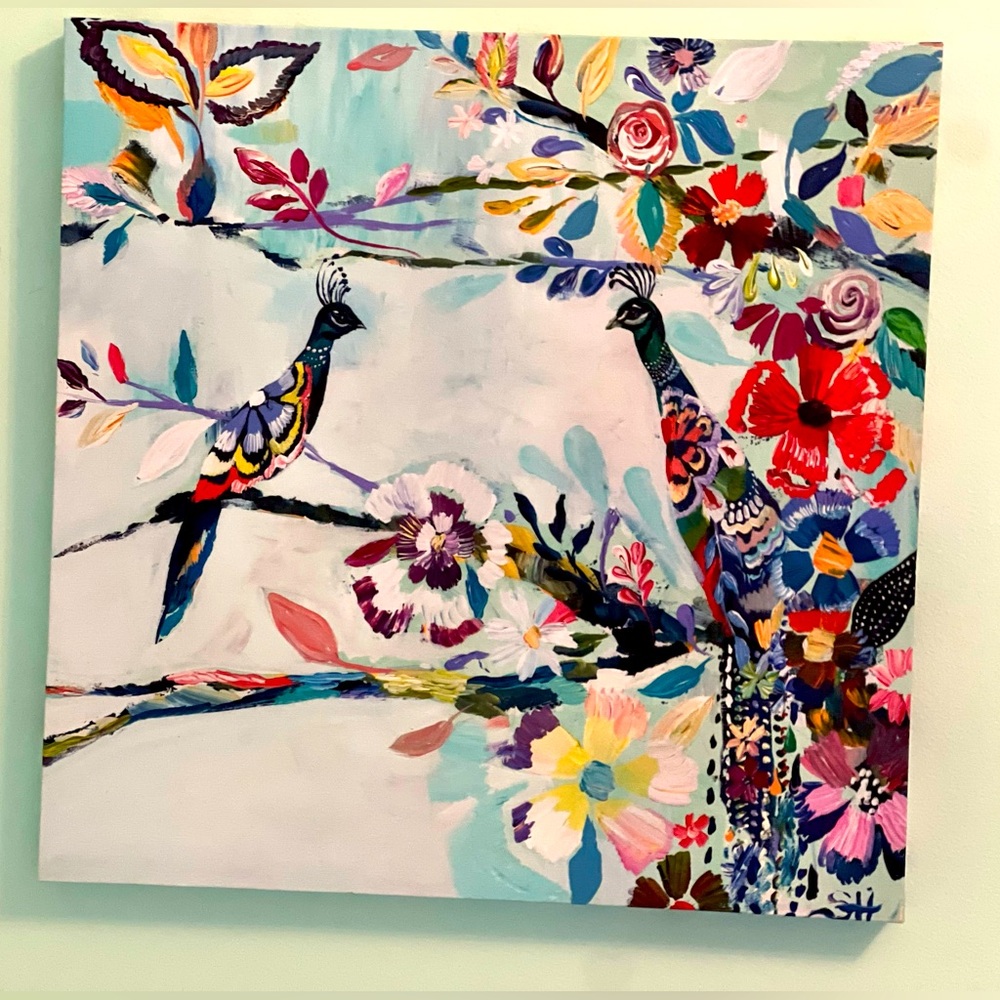 Greenbox canvas wrapped wall art.  18x18 size